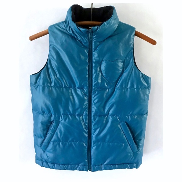 Brooks Brothers Blue Puffer Down Filled Vest & Merrell Pom Hat - Picture 2 of 15